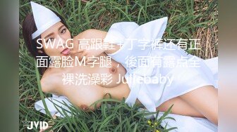 SWAG 高跟鞋+丁字裤还有正面露脸M字腿，後面有露点全裸洗澡彩 Juliebaby